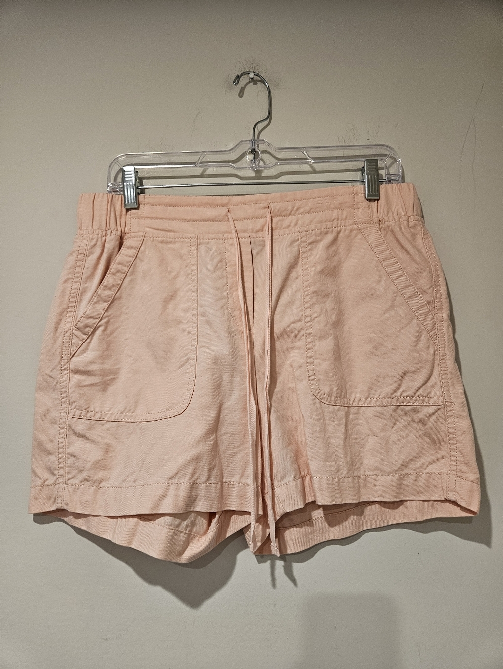 Talbots Pink Drawstring Utility Shorts, Size Small